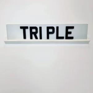 Triple 4D Plate (9mm) - SHOW PLATE ANY TEXT