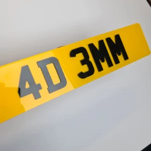 4D 3MM Plate - SHOW PLATE ANY TEXT